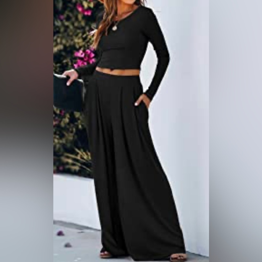 Wide Leg pant suit set